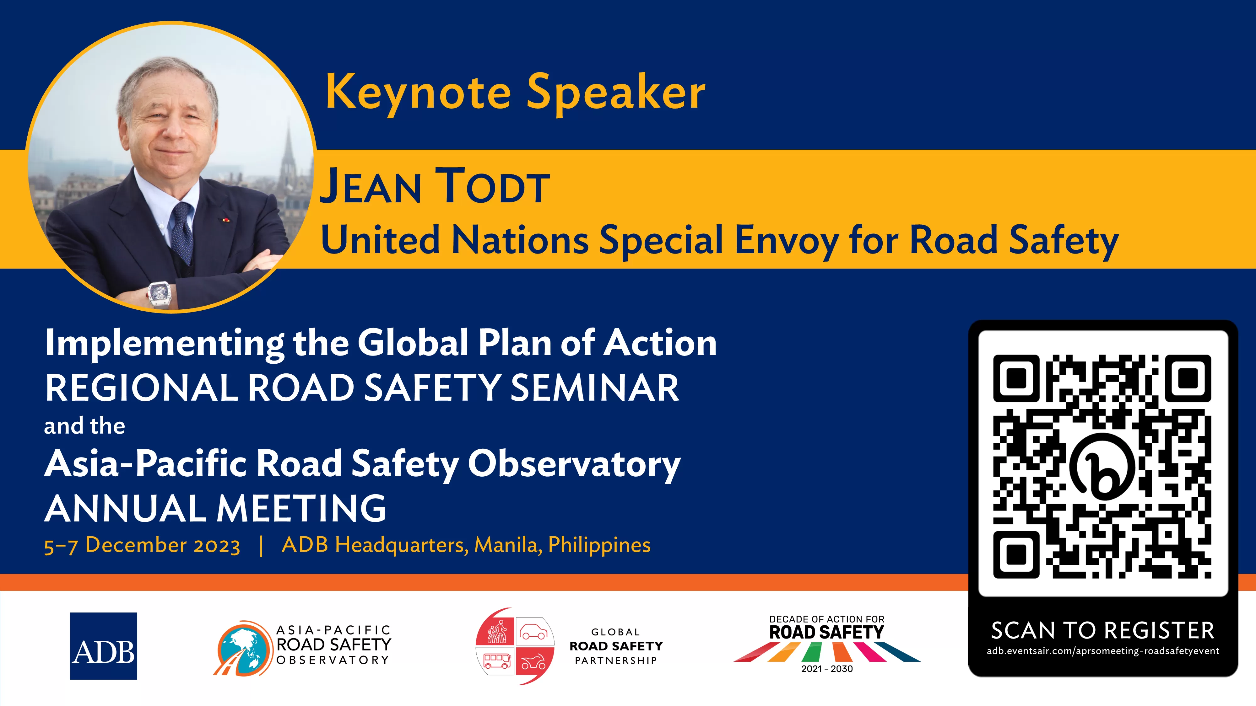 Keynote Speaker for the Regional Road Safety Seminar 2023
