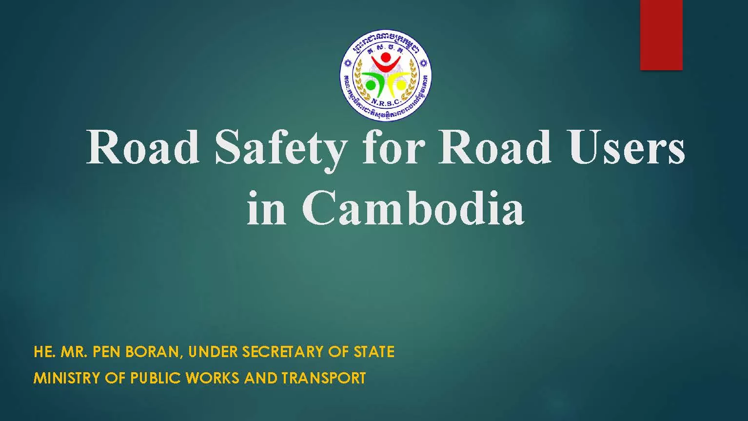 Road Safety for Road Users in Cambodia