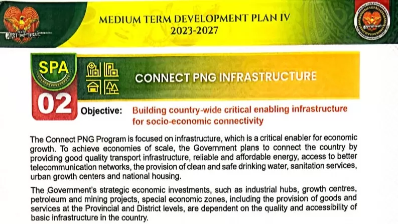 Medium Term Development Plan IV 2023 - 2027: Connect PNG Infrastructure