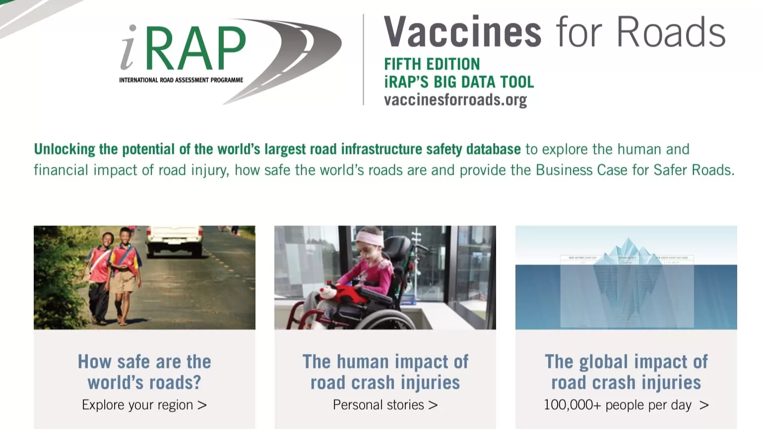 iRAP - Vaccines for Roads: Fifth Edition